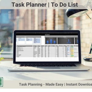 Task planner | To do List | Excel spreadsheet