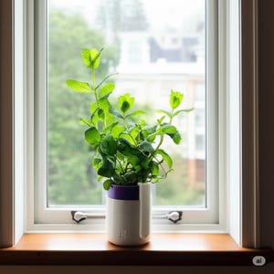 Self-Watering Modern Planter Kit (STL Files) – 3D Printable Indoor Garden Pot