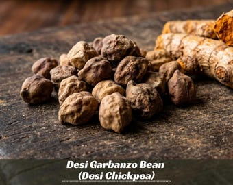 Desi Garbanzo Bean (Desi Chickpea) Seeds - Open-Pollinating -Drought Resistant -Cold Resistant- Self-Pollinating - Cicer