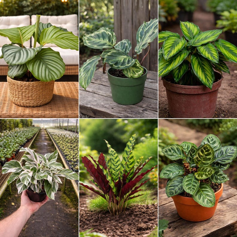 Calathea Mix Seeds - Tropical Foliage Houseplant - Beautiful Leaf Patterns - Indoor Garden Plant Variety Mix image 3