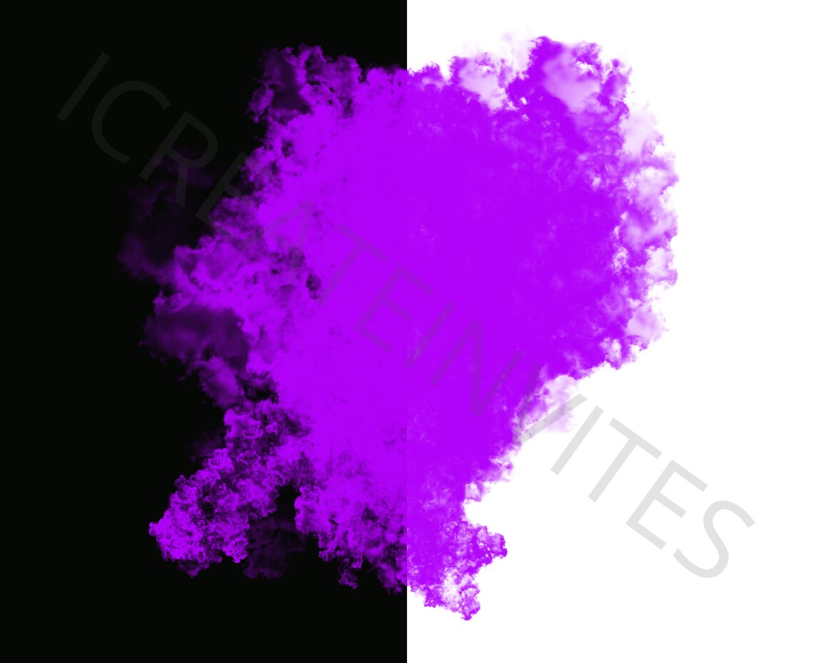 Purple Smoke Bomb Overlay Bundle Transparent Background Png | Etsy India