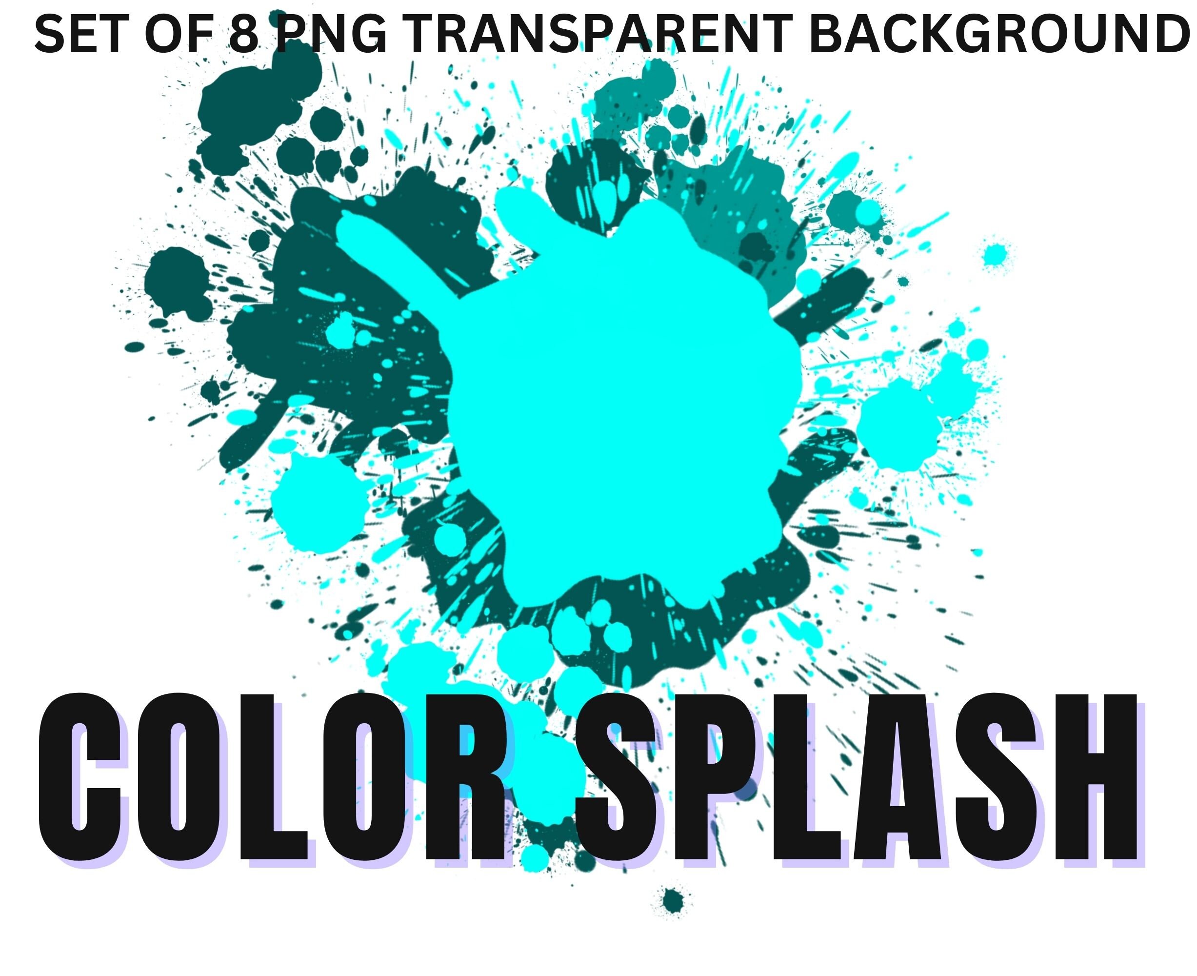 Color Splash for Sublimation Splattered Color Png File Set of - Etsy