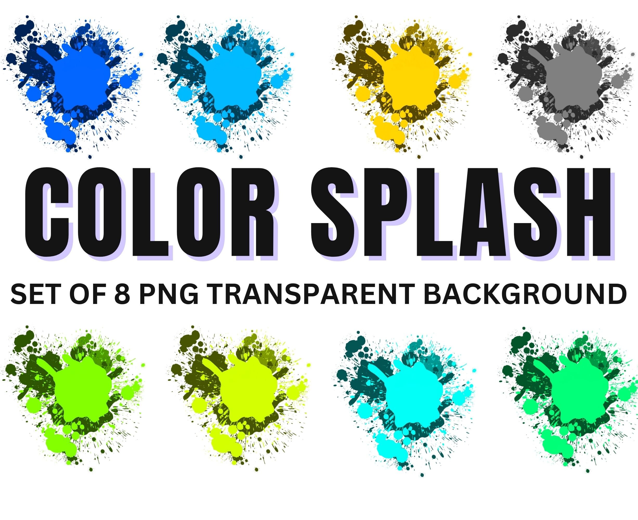 Color Splash for Sublimation Splattered Color Png File Set of - Etsy
