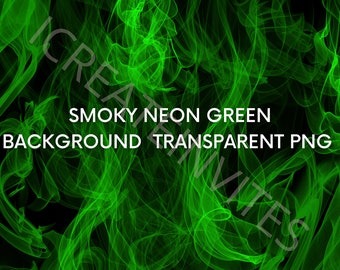 Smoky background tumbler sublimation toxic green