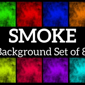 Seamless smoke background png set of 8