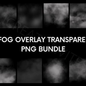 Paquete de superposiciones de humo y niebla con fondo transparente PNG