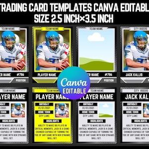 Canva bewerkbare ruilkaartsjabloon, gepersonaliseerde doe-sportkaart, afdrukbare cadeaus schoolteam