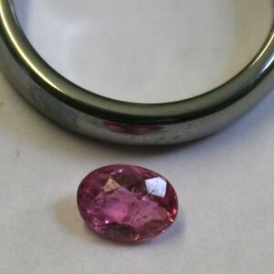 Natural Pink Tourmaline Loose Gem 5x6.5mm Faceted Oval 0.7ct Gemstone Tu29c