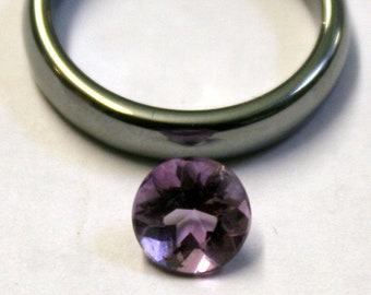 Améthyste naturelle 7mm Round Cut Loose Gem gem gemme 1.4ct facetté Am61o