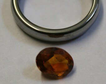 Loses Madeira Rotes Citrin Natur gem 9x7mm Oval Cut Facettiert 1,5ct Edelstein C25c