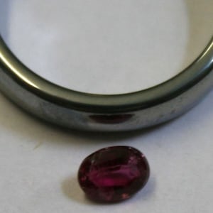 Ruby Red Tourmaline Loose Gem 4x5mm Faceted Oval 0.4ct Gemstone Tu31c