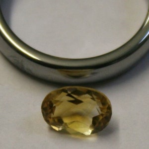 Loose Yellow Citrine Natural Gem 6x8mm Oval Cut Faceted 1.2ct Gemstone Ci21o