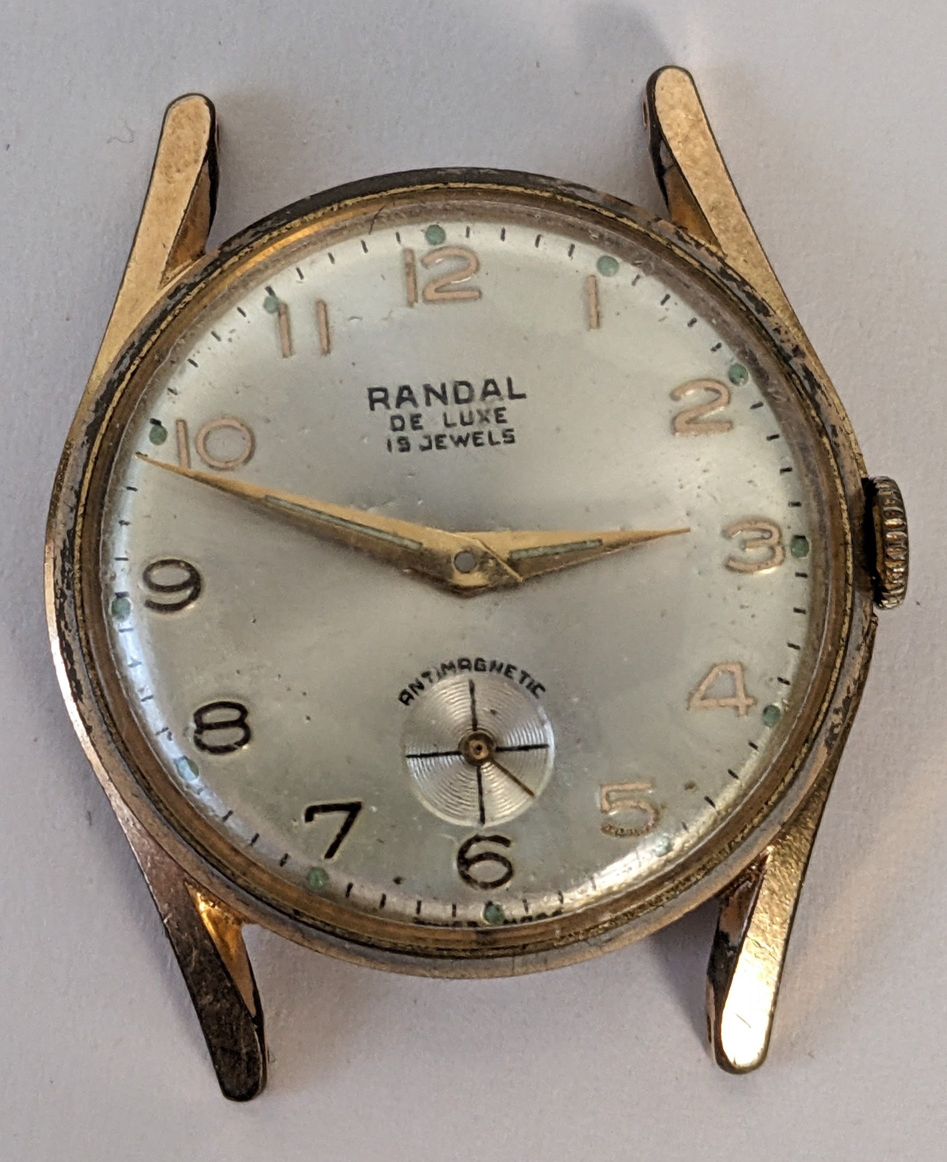 Vintage Swiss Randal De Luxe Watch - 15 Jewels (for Parts  display picture 1