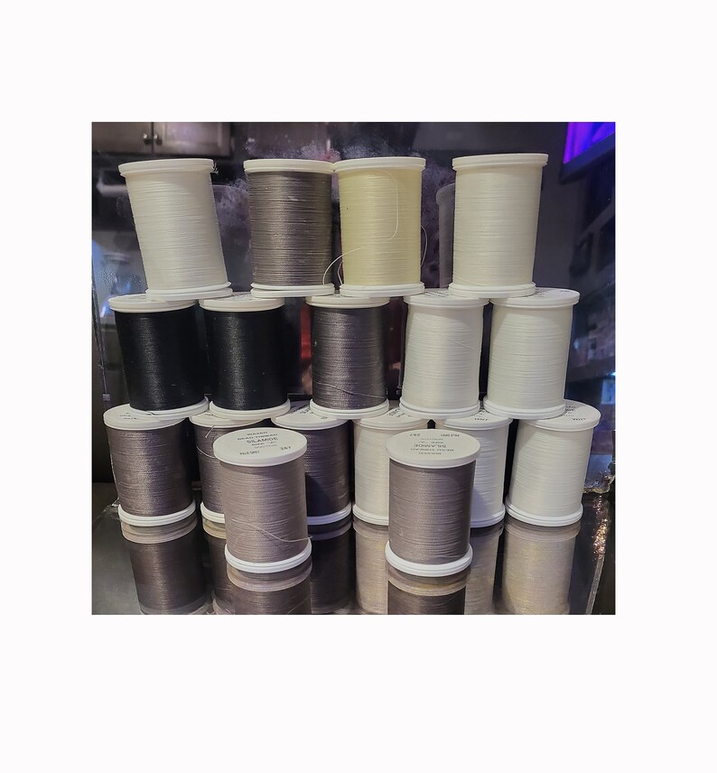 Silamide Waxed Bead Thread Size A 900 Yards Etsy