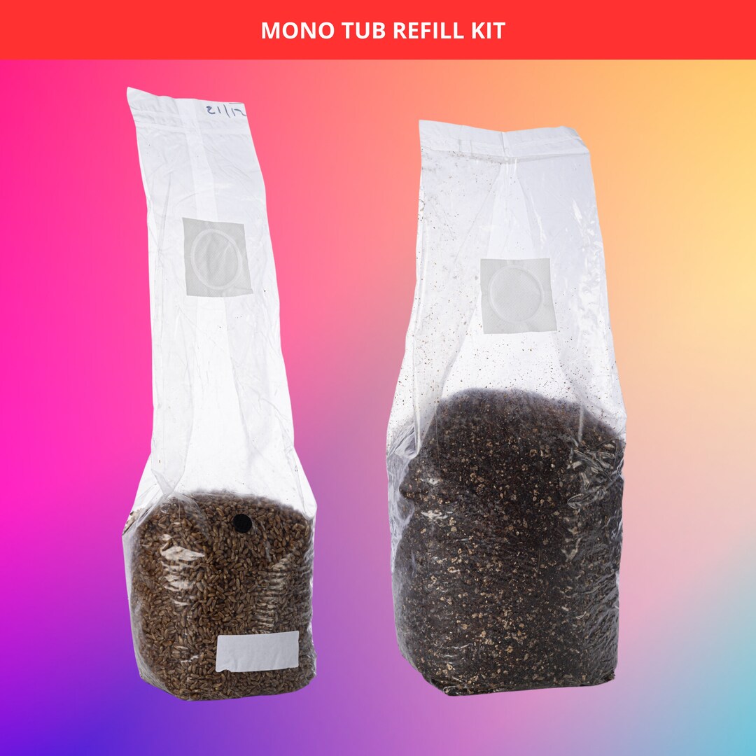 Mono Tub Refill Kit 2kg Coco Coir Vermiculite gypsum Substrate 1KG Rye