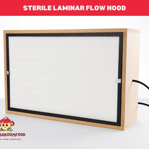 Laminar Flow Hood - Hepa Filter 99.5 Filtration 0.3 microns - mycology - 47cm x 31.5cm x 20cm