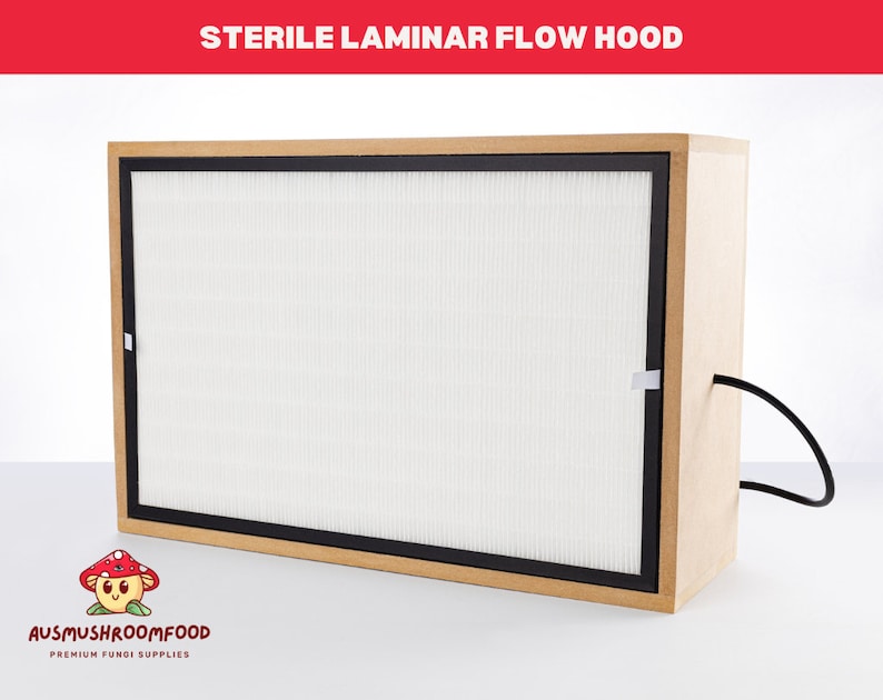 Laminar Flow Hood Hepa Filter 99.5 Filtration 0.3 microns mycology 47cm x 31.5cm x 20cm image 1