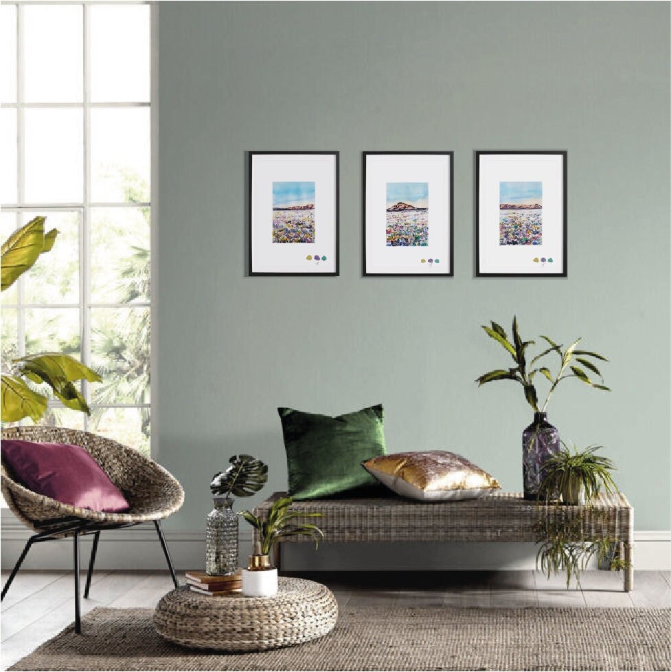 Lot de 3 Tirages d'art A4 - Tryptique Steppe