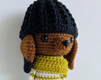 Crochet pattern amigurumi Matías dog. Handmade toy. Animal tutorial. Cherrycrochett PDF eng