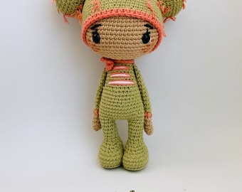 Crochet pattern doll amigurumi Cactus Cherrycrochett