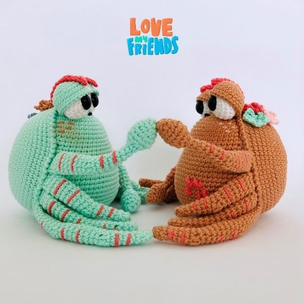 Crochet pattern, Pepito amigurumi crab, cherrycrochett. Crochet toy as a gift. Stuffed animal for children. Handmade.