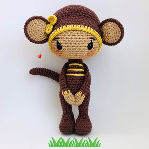 Haakpatroon Aappop, haakpatroon om amigurumi aappop te breien, cherrycrochett PDF