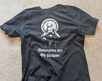 motorcycle is my religion t shirt