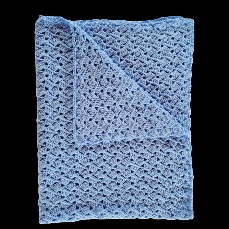 Drunken Granny Baby Blanket Easy to Follow Written Crochet Etsy