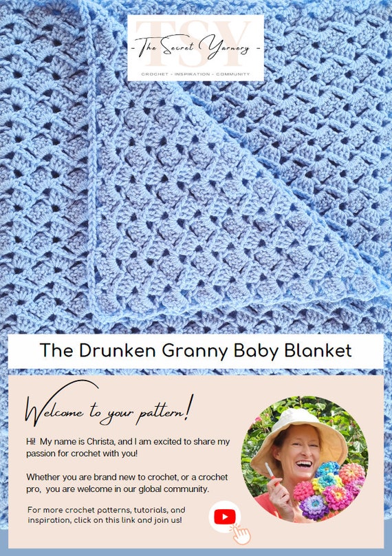 Granny Square Project Bag - Easy to Follow Written Crochet Pattern - Secret  Yarnery