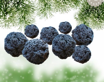 Christmas Crochet Coal Pattern: DIY Holiday Decor (PDF Pattern)