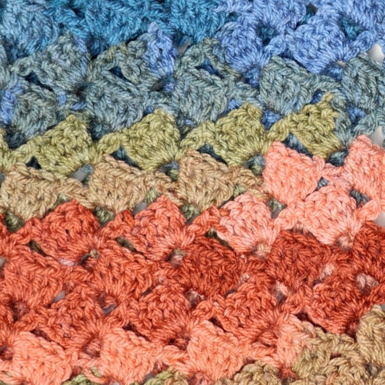 Drunken Granny Crochet Scarf image 3
