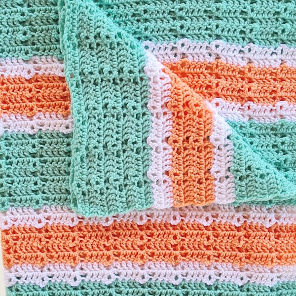 Drunken Granny Crochet Baby Blanket Etsy