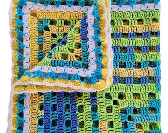 Crochet Blanket Pattern: Daffodil Border Afghan (PDF Pattern)