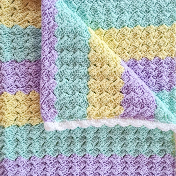 The Sober Granny Baby Blanket - Easy to Follow Written Crochet Pattern