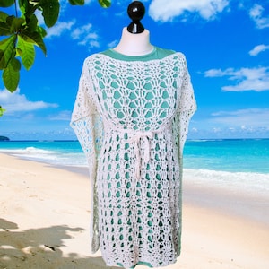Beached Granny Crochet Mesh Top, DIY Stylish Summer Pattern, Easy Beginner Friendly Project, Breezy Beach Cover-Up, Fun Crochet Design