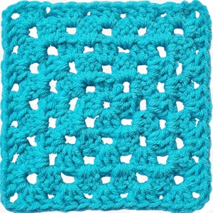 Easy Granny Square, No Seam No Twist, Beginner Friendly Crochet Pattern, DIY Afghan Block, Simple Crochet Project