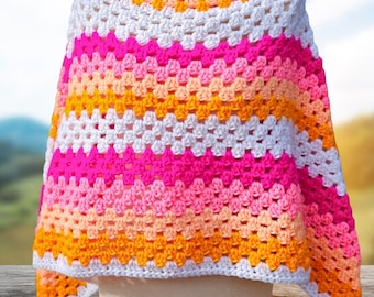 Grandma Stitch Häkelponcho-Anleitung: Anfänger freundlich, No-Shape PDF (Sofortiger Download mit Video-Anleitungen)