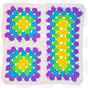 Rectangular Granny Pattern, Easy Crochet Afghan, DIY Blanket Design, Beginner Friendly, Simple Home Decor Project