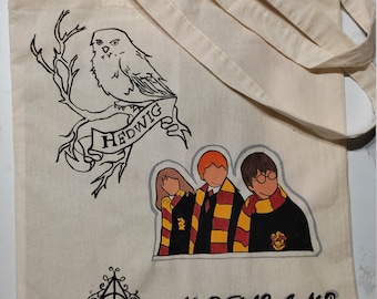 Bolso harry potter color, bolso, cabbas