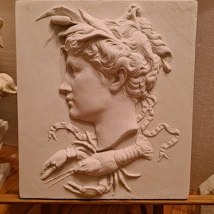 Relief zodiac sign of cancer 35x35 cm