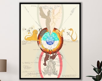 LEONORA CARRINGTON, Original Exhibition Poster. Surrealism
