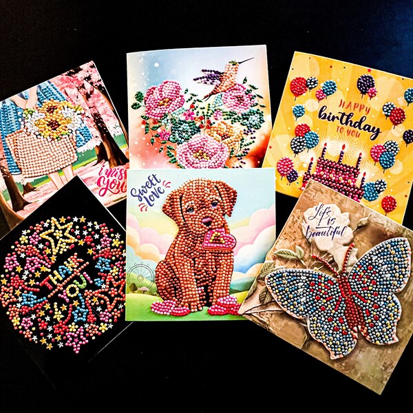 Diamond Painting Card Kits Etsy