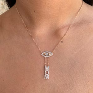 Ketting MOM" met druppelend oog