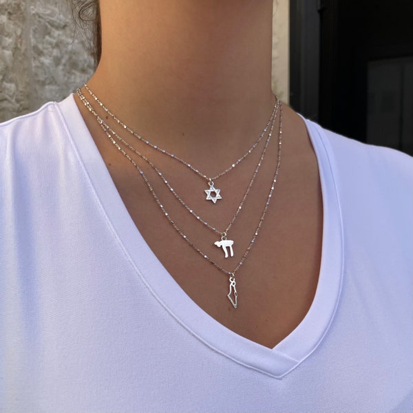 Ofir necklace symbols of Israel