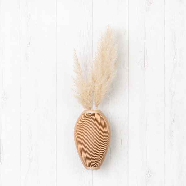 Vase mural en bois, Vase fleurs séchées, Vase minimaliste, Vase décoration murale, Station de propagation, Cadeau amoureux des plantes