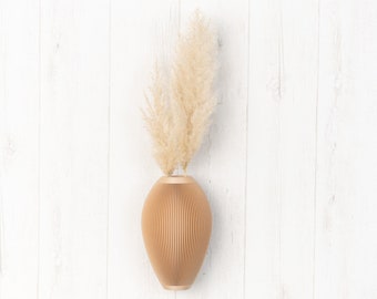 Wooden wall vase, Dried flowers, Wall decoration