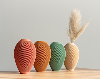 Vase en Bois Naturel pour Fleurs - Élégance Minimaliste pour Votre Décoration - Cadeau amoureux des plantes