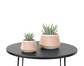 Olympe Plantenpot / Bloempot - Houten print - Plant en cactus - Origineel cadeau-idee