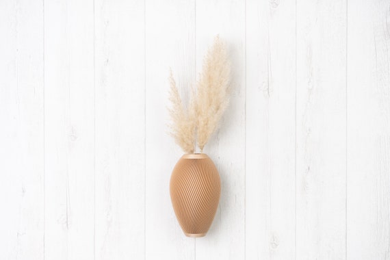 Vase mural en bois, Vase fleurs séchées, Vase minimaliste, Vase décoration murale, Station de propagation, Cadeau amoureux des plantes