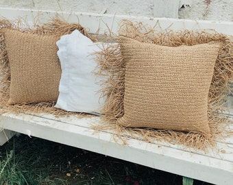 wicker pillow